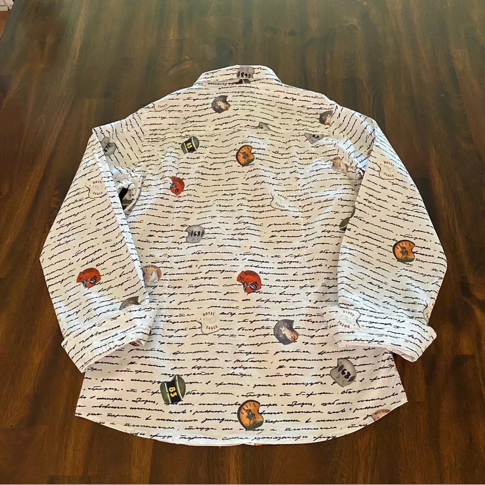 Monnalisa Boys Biker Print Long sleeves Shirt - Picture 5 of 11